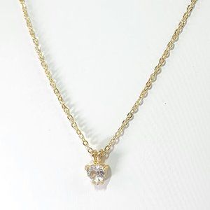 Cute Crystal Goldtone Pendant Necklace 45015-011